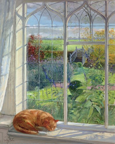 Sleeping Cat and Chinese Bridge by Timothy Easton